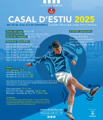 Cuota casal d'estiu 60 € (Descompte families)